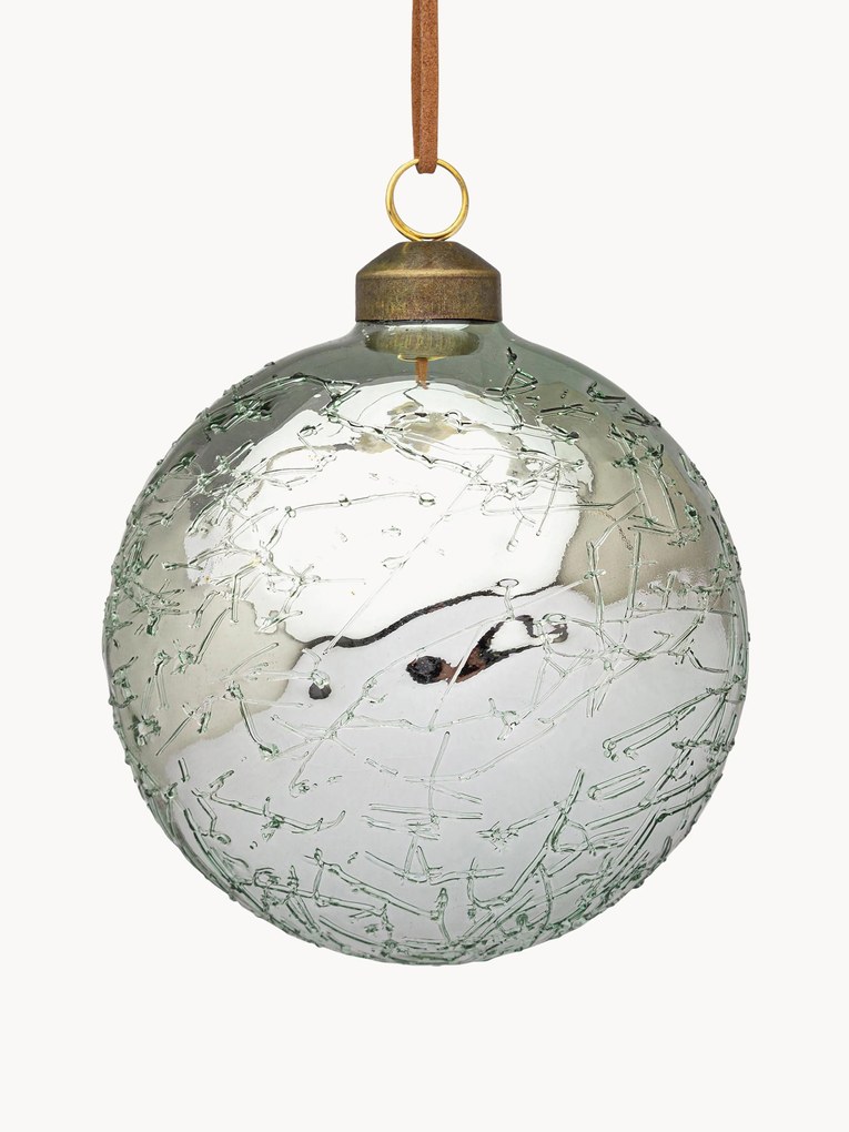 Bolas de Natal com efeito espelhado Glaciate, conjunto de 8