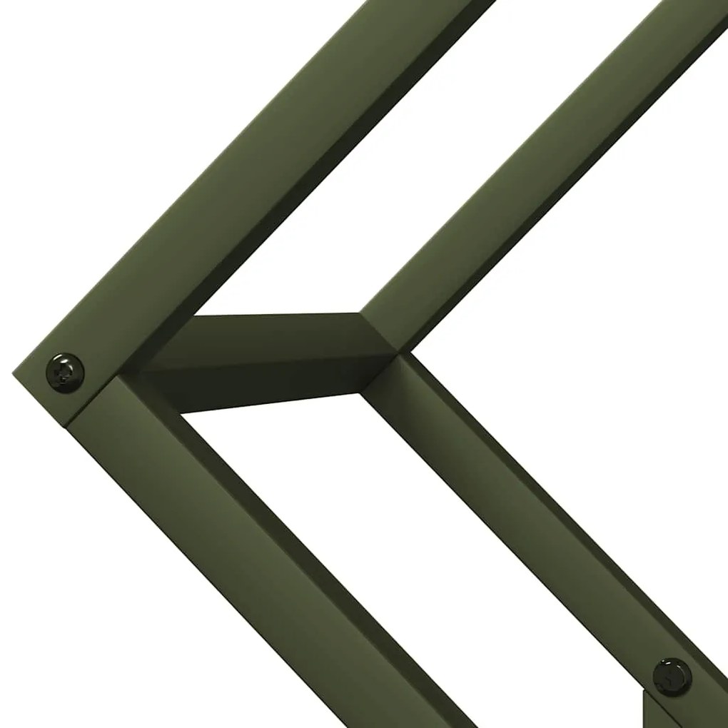 Suporte para lenha aço laminado a frio verde azeitona