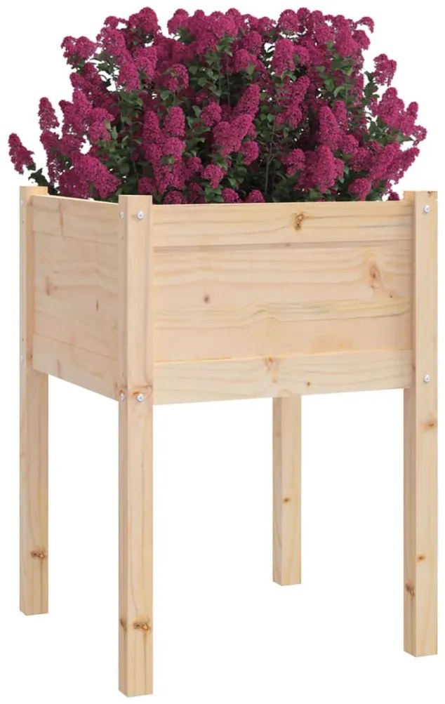 Vasos/floreiras de jardim 2 pcs 50x50x70 cm pinho maciço