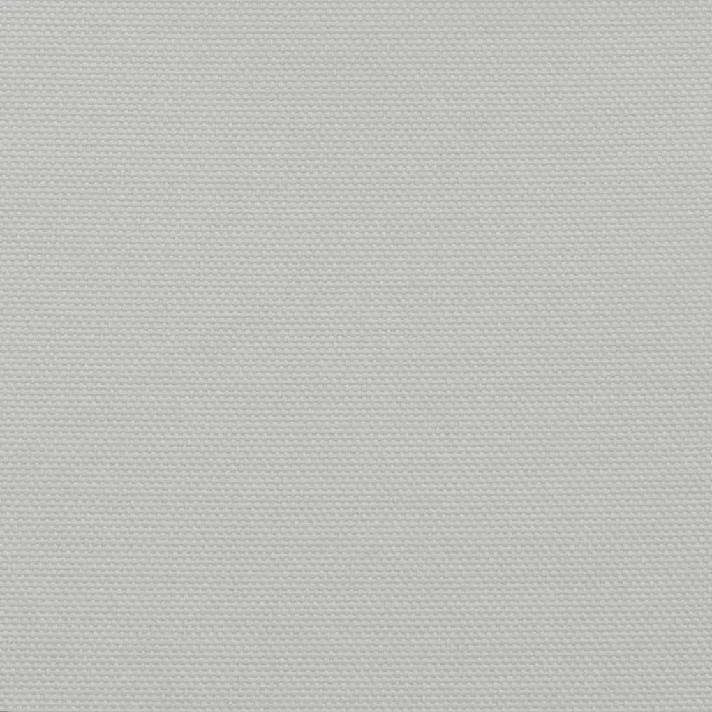 Para-sol estilo vela 5x5x6 m oxford 100% poliéster cinza-claro