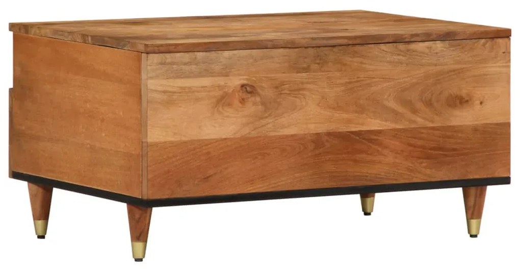 Mesa de centro 80x54x40 cm madeira de mangueira maciça