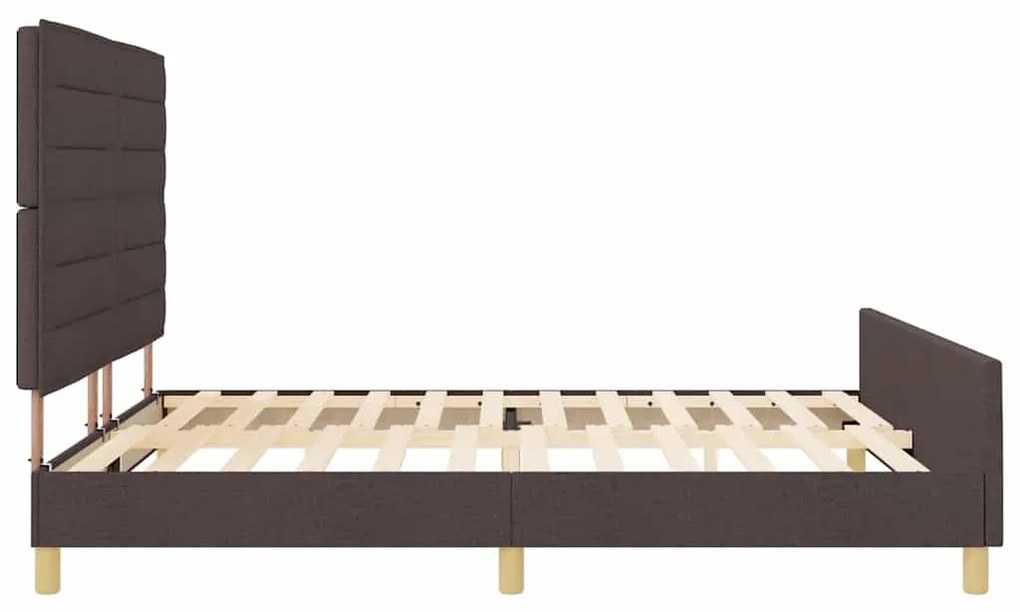 Cama vidaXL Castanho 180x200 cm Tecido