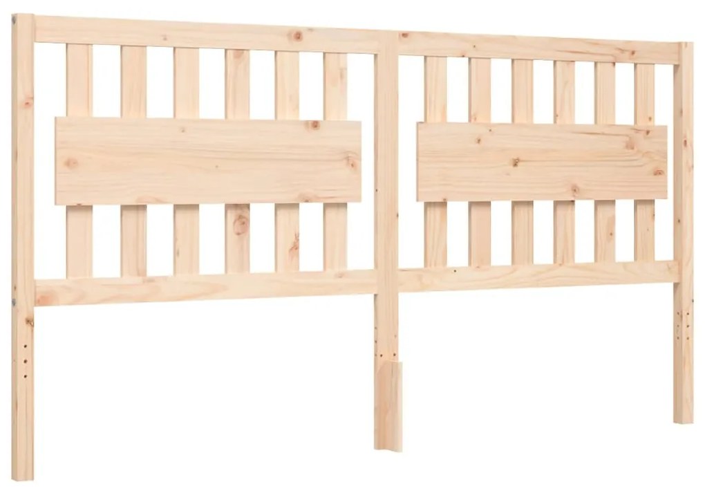 Estrutura de cama Super King Size com cabeceira madeira maciça