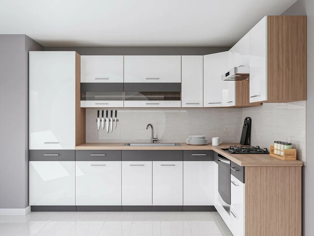 Conjunto de cozinha modular Mode White 130