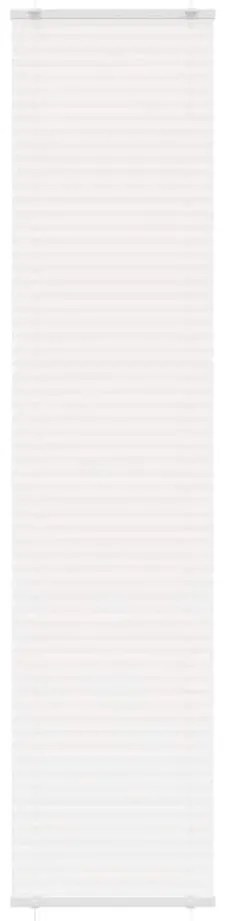 vidaXL Branco Plissada Cega 45x200 cm Largura Tecido 44,4 cm Poliéster