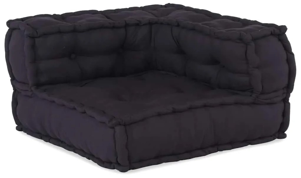 Pufe modular 70x70x54 cm tecido antracite