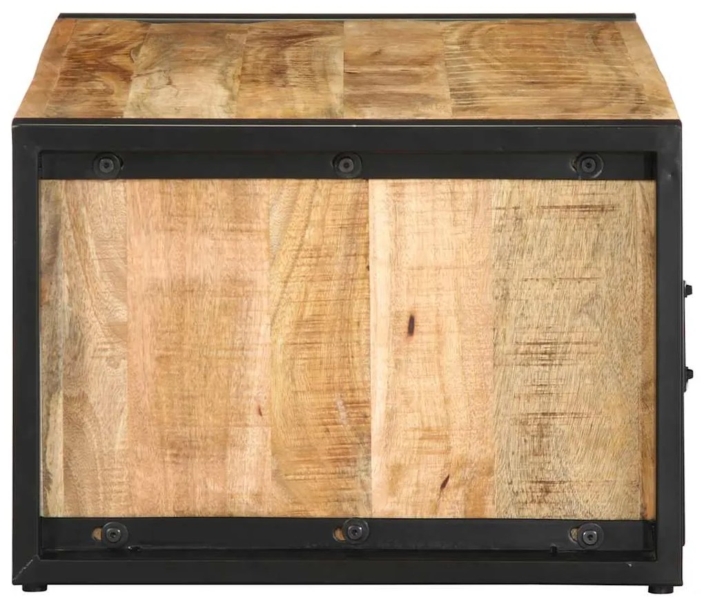 Mesa de centro 90x50x36 cm madeira de mangueira áspera maciça