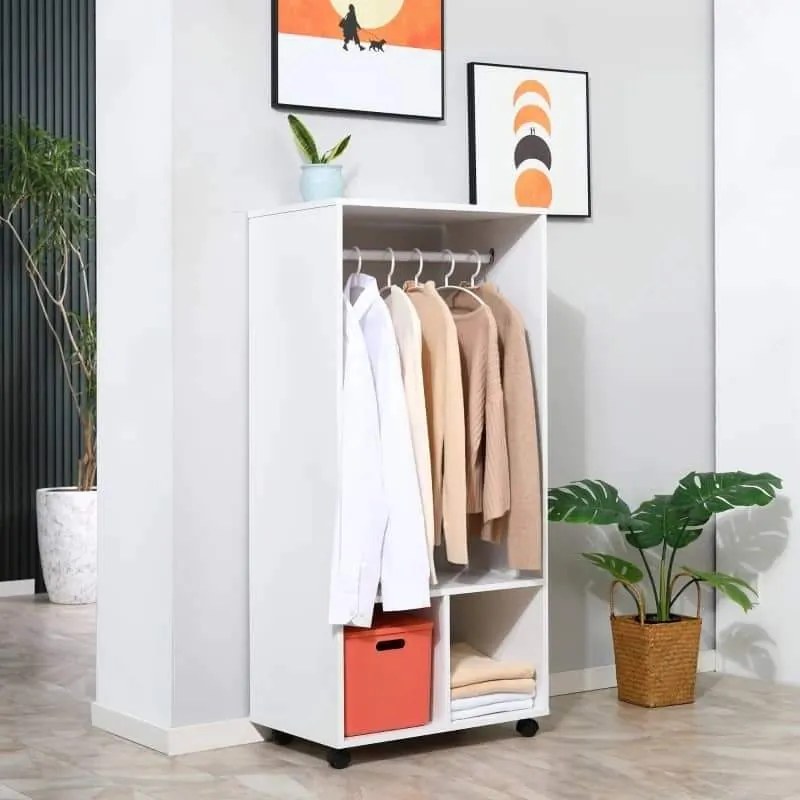 Roupeiro Abert Branco - Design Nórdico