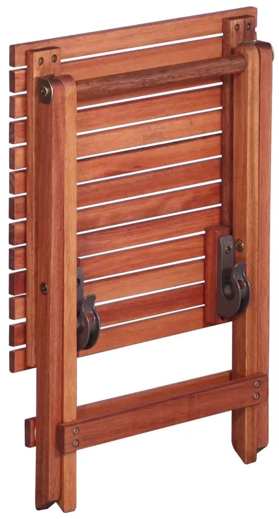 Conjunto bistrô infantil 3 pcs madeira de eucalipto maciça