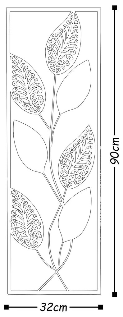 Acessório Decorativo de Parede Bys-4002 – Multicolor – 90 x 32 x 5 cm