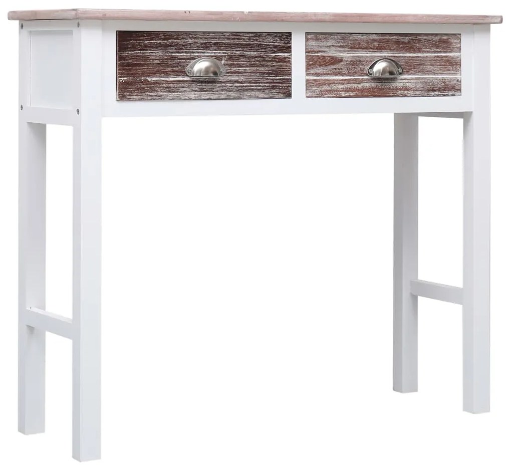 Mesa consola 90x30x77 cm madeira castanho