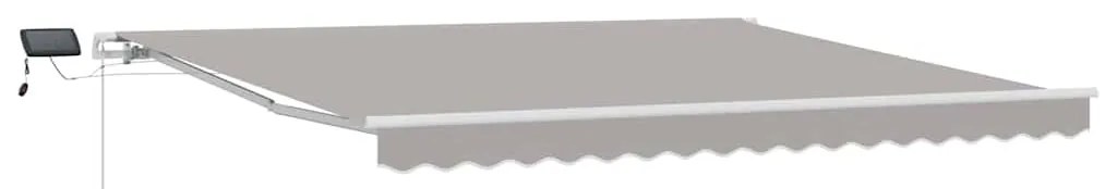 Toldo retrátil cinza claro with Manual Cinzento-claro 400 × 300 cm