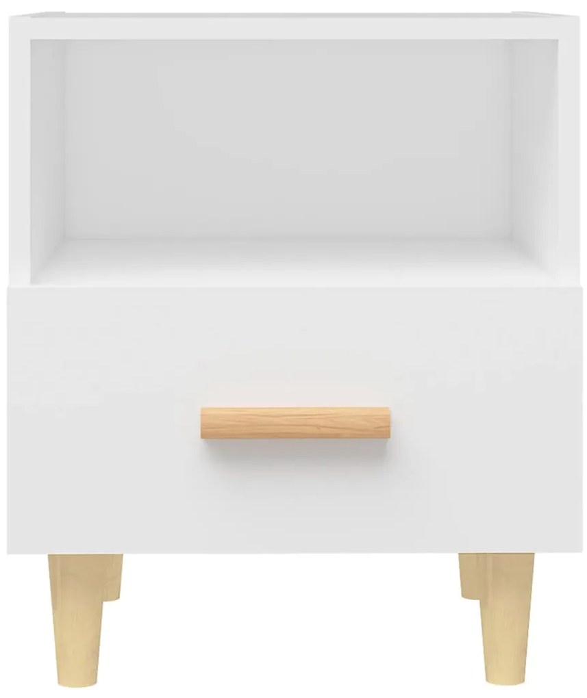 Mesas de cabeceira 2 pcs 40x35x47 cm branco