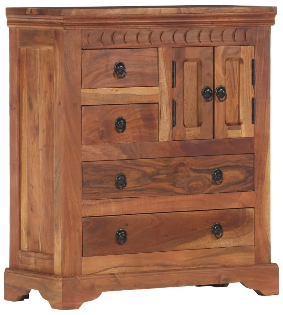 248004 vidaXL Aparador 62x30x75 cm madeira de acácia maciça