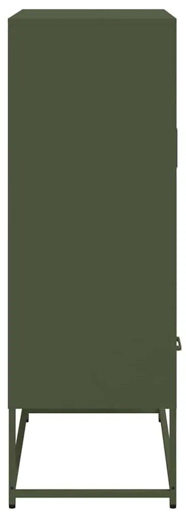Móvel alto 68x39x111,5 cm aço verde azeitona