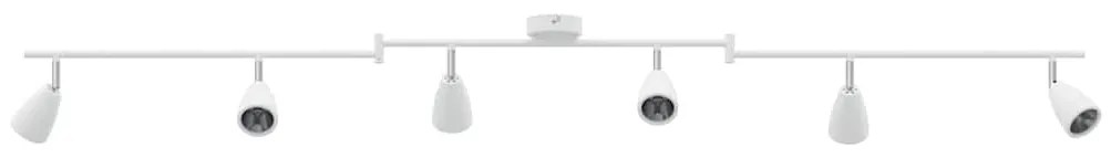 Spotlight de Teto 6 Vias Ajustável Branco GU10