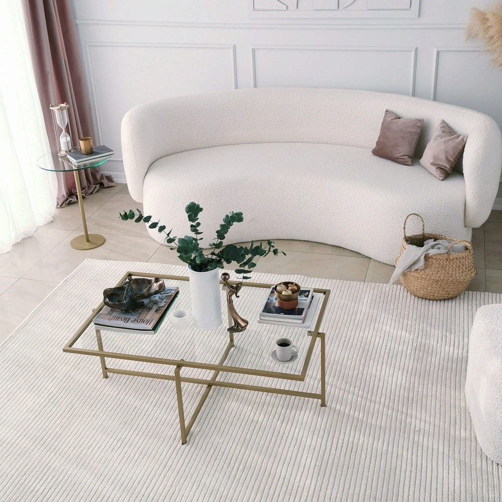 Mesa de Centro Sun S408 – Dourado – 94x35x64 cm