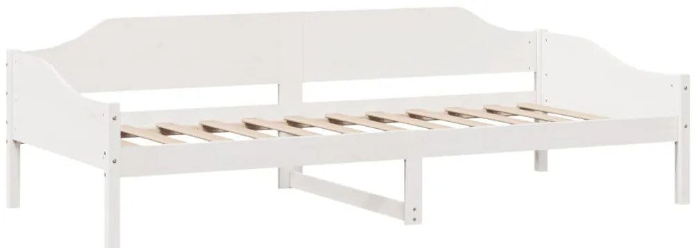 Cama sem colchão 90x190 cm madeira de pinho maciça branco
