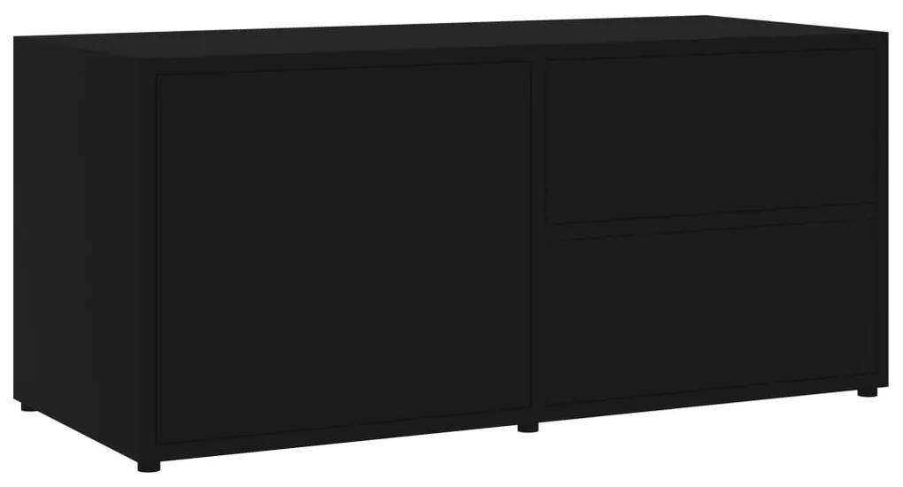 Móvel de TV 80x34x36 cm contraplacado preto