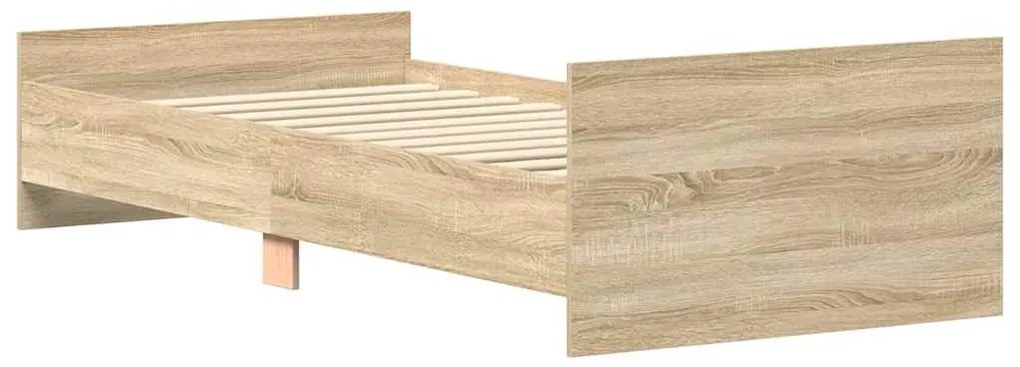 Estrutura cama s/ colchão derivados de madeira carvalho sonoma