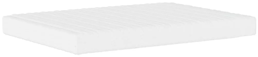 Cama com colchão 140x200 cm tecido cinzento-escuro
