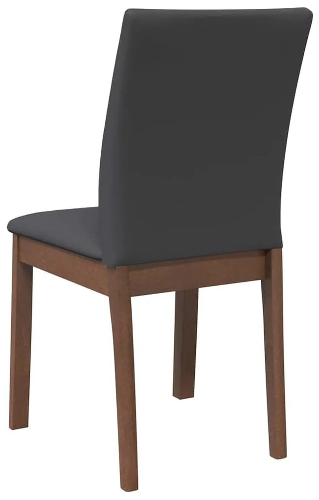 Cadeiras de jantar com almofadões 2 pcs madeira maciça castanho