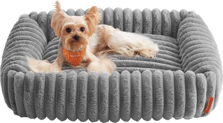 Cama ortopédica para cães de tamanho médio 71 x 55 x 18 cm cinzento