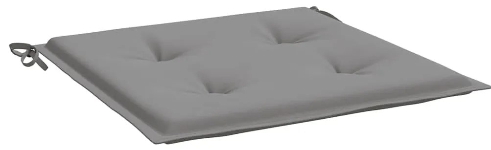 Almofadões p/ cadeiras jardim 4pcs 40x40x4 cm oxford cinza