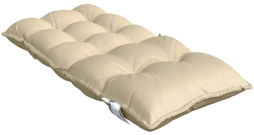 Almofadões cadeira encosto baixo 6 pcs tecido oxford bege