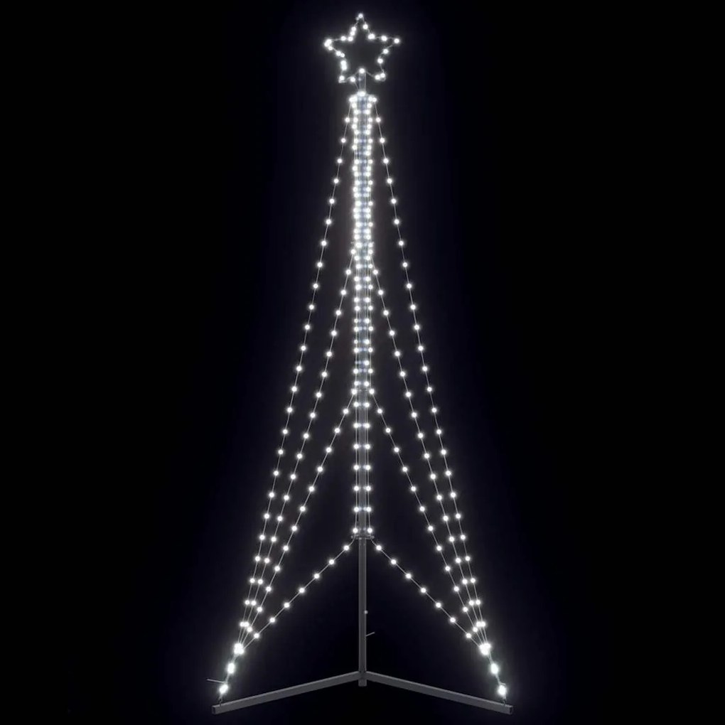 vidaXL LED Árvore de Natal 483 LEDs Branco Frio 240 cm