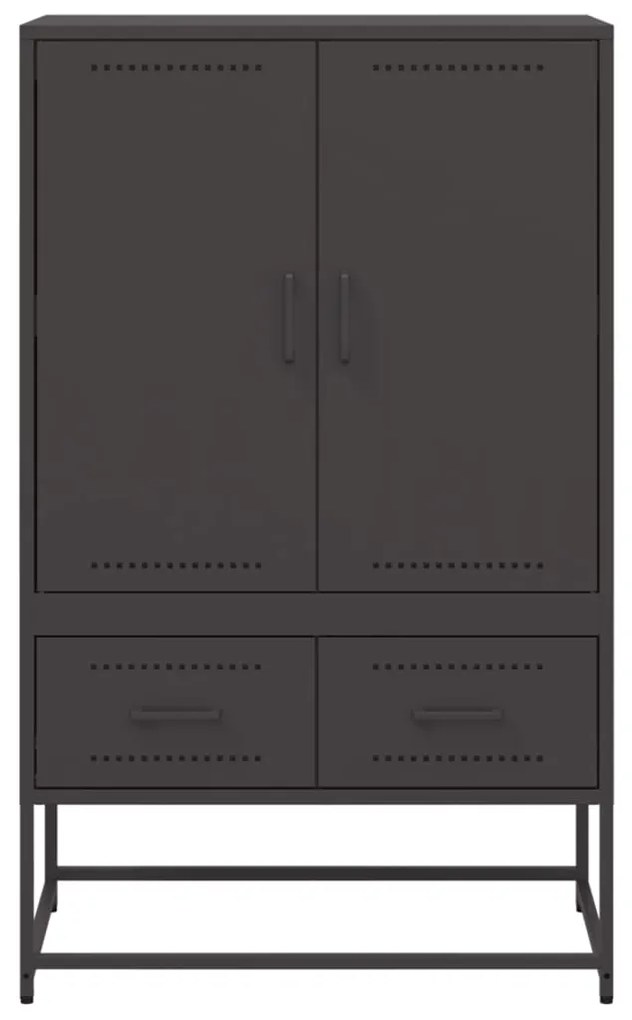 Móvel alto 68x39x111,5 cm aço preto