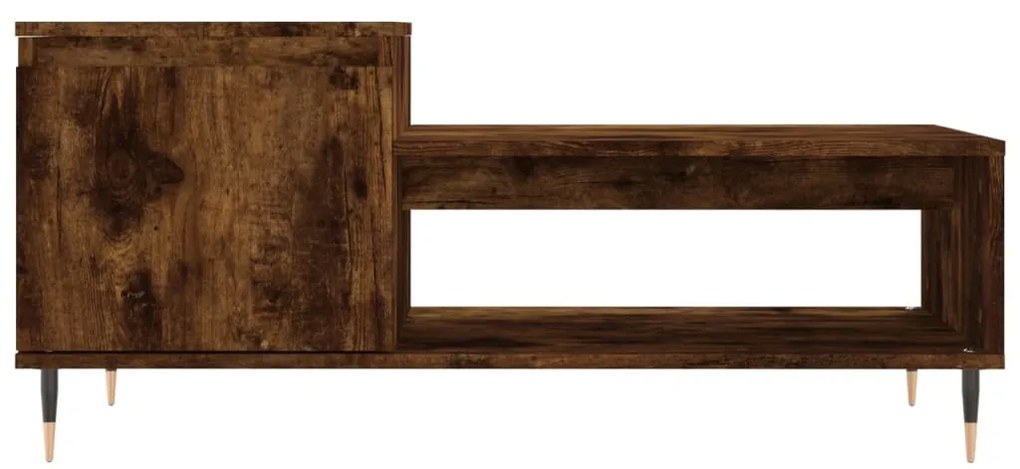 Mesa de centro 100x50x45 cm derivados madeira carvalho fumado