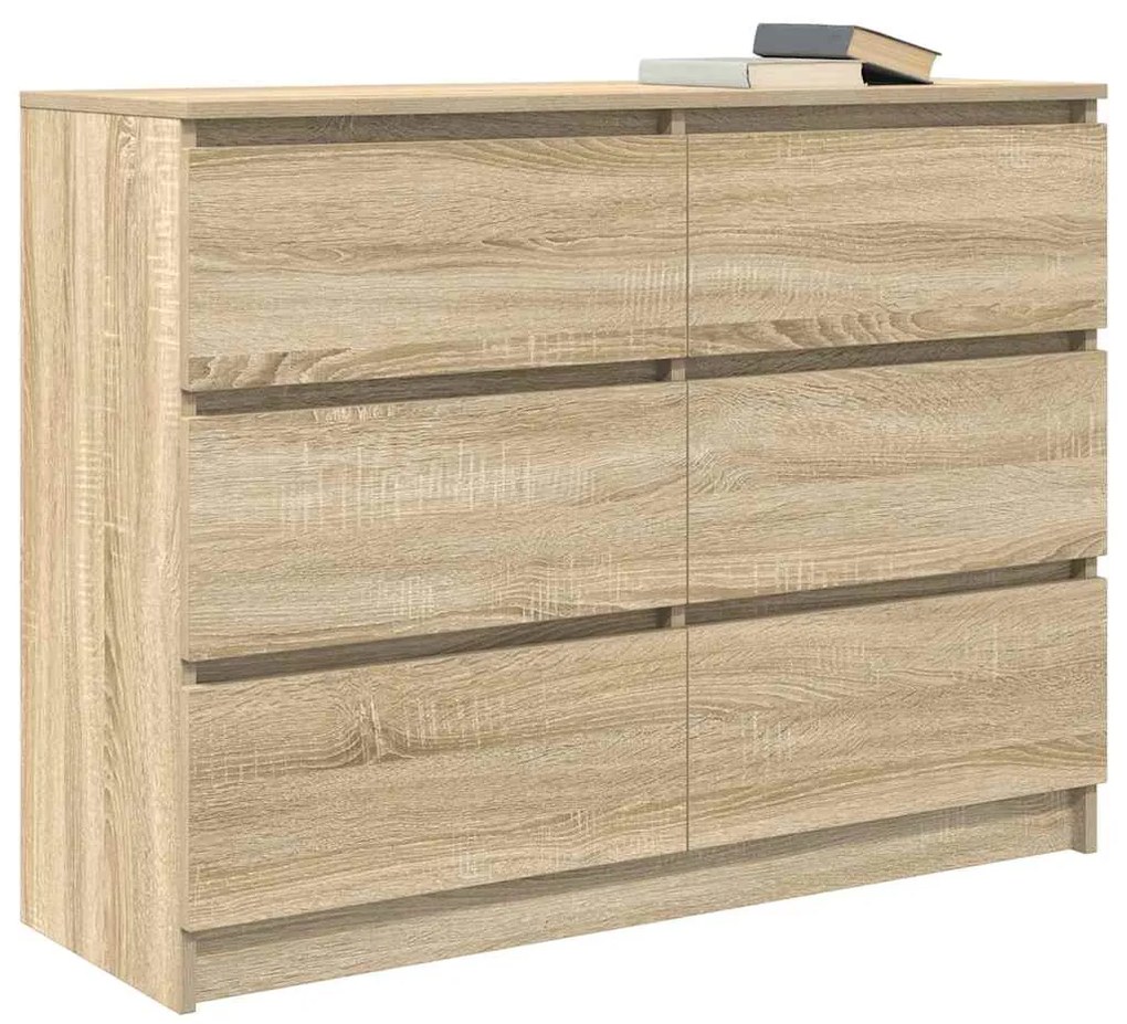 Aparador 100x35x76 cm derivados de madeira carvalho sonoma