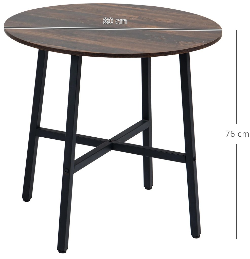 Mesa de Sala de Jantar Redonda para 4 Pessoas Mesa de Cozinha Moderna