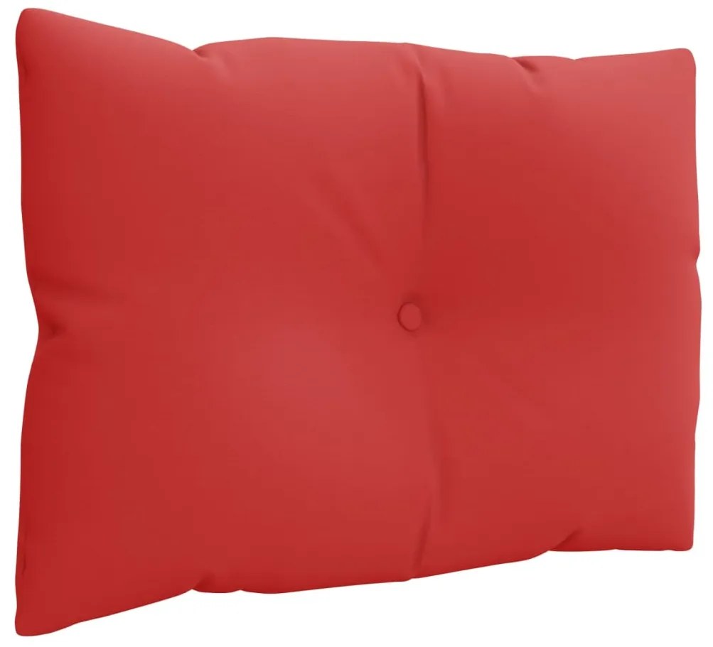 Almofadões de paletes 3 pcs tecido vermelho