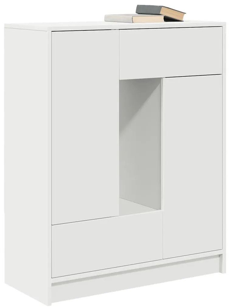 Aparador c/ gavetas e portas 73x31x90 cm branco