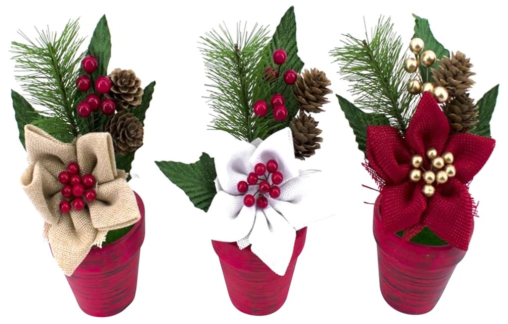 Vaso Poinsettia 19CM