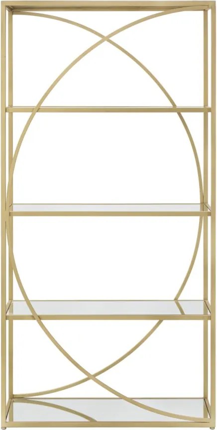 ESTANTE GLAMY 90X38X180 CM DOURADA