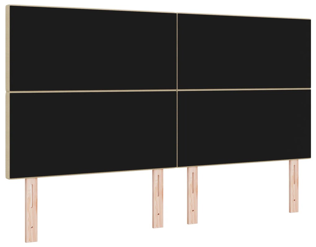 Cabeceira vidaXL Design Simples Verde Claro Cinza 180 cm em Tecido Vel