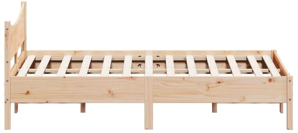 Cama sem colchão 140x190 cm madeira de pinho maciça