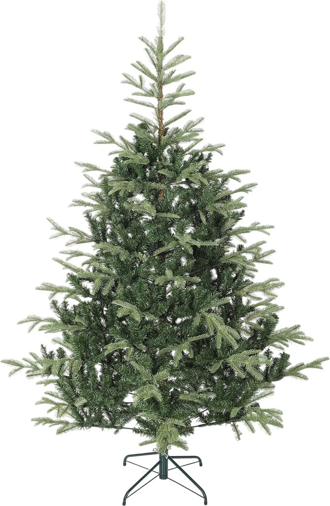 HOMCOM Árvore de Natal Artificial 210 cm com 1123 Ramos Densos e Suporte Metálico Dobrável para Interior Verde | Aosom Portugal
