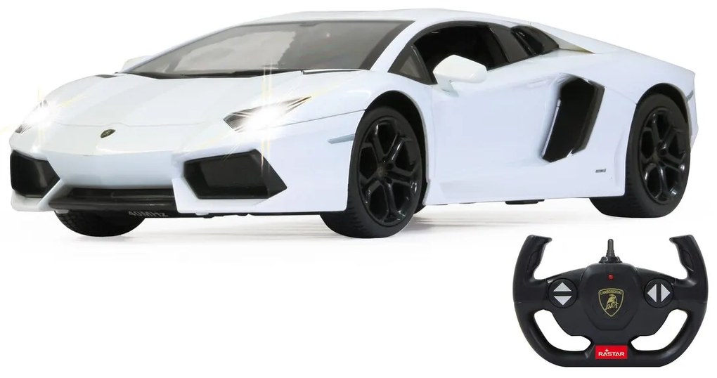 Carro telecomandadod Lamborghini Aventador 1:14 2,4GHz Branco