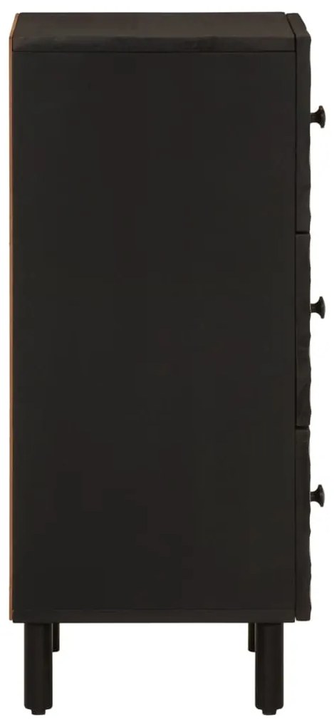 Móvel de apoio 40x33x75 cm madeira de mangueira maciça preto