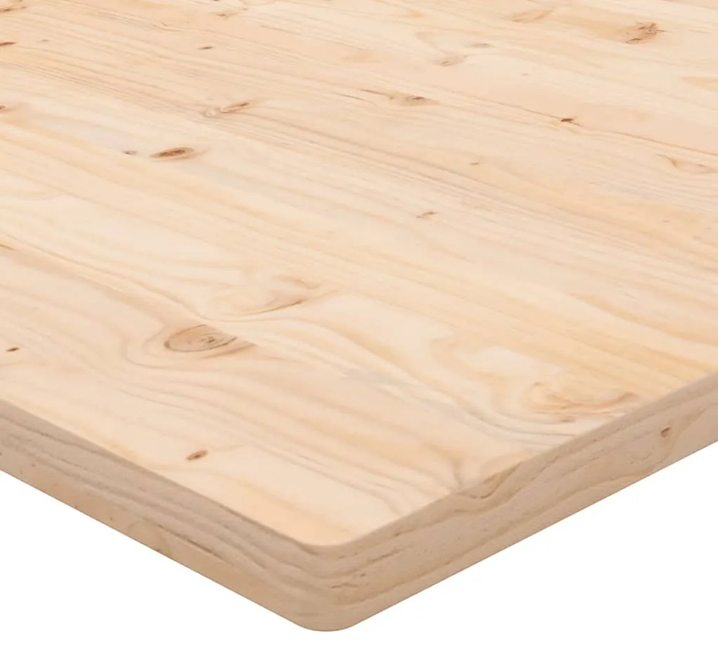 Tampo de mesa retangular 80x40x2,5 cm pinho maciço