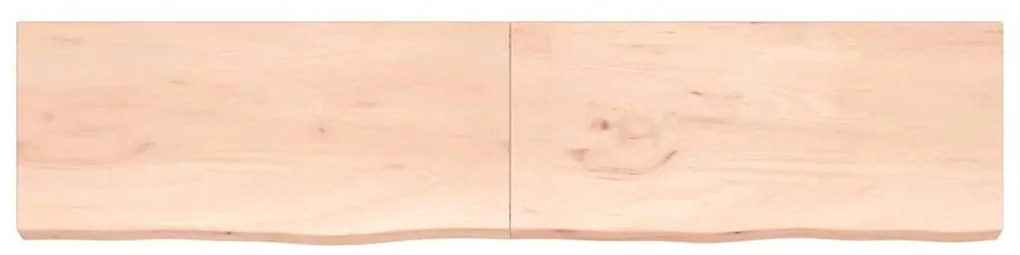 Prateleira de parede 220x50x(2-6)cm carvalho maciço não tratado