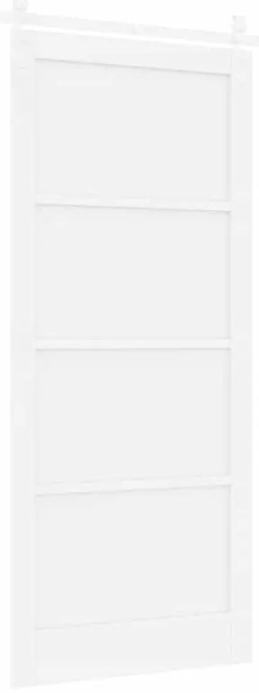 Porta Deslizante vidaXL com Ferragens Brancas 93x211 cm de Madeira Sól