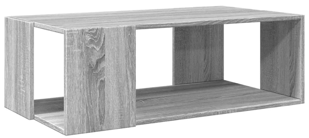 Mesa de centro 89,5x48x30 cm derivados madeira cinzento sonoma