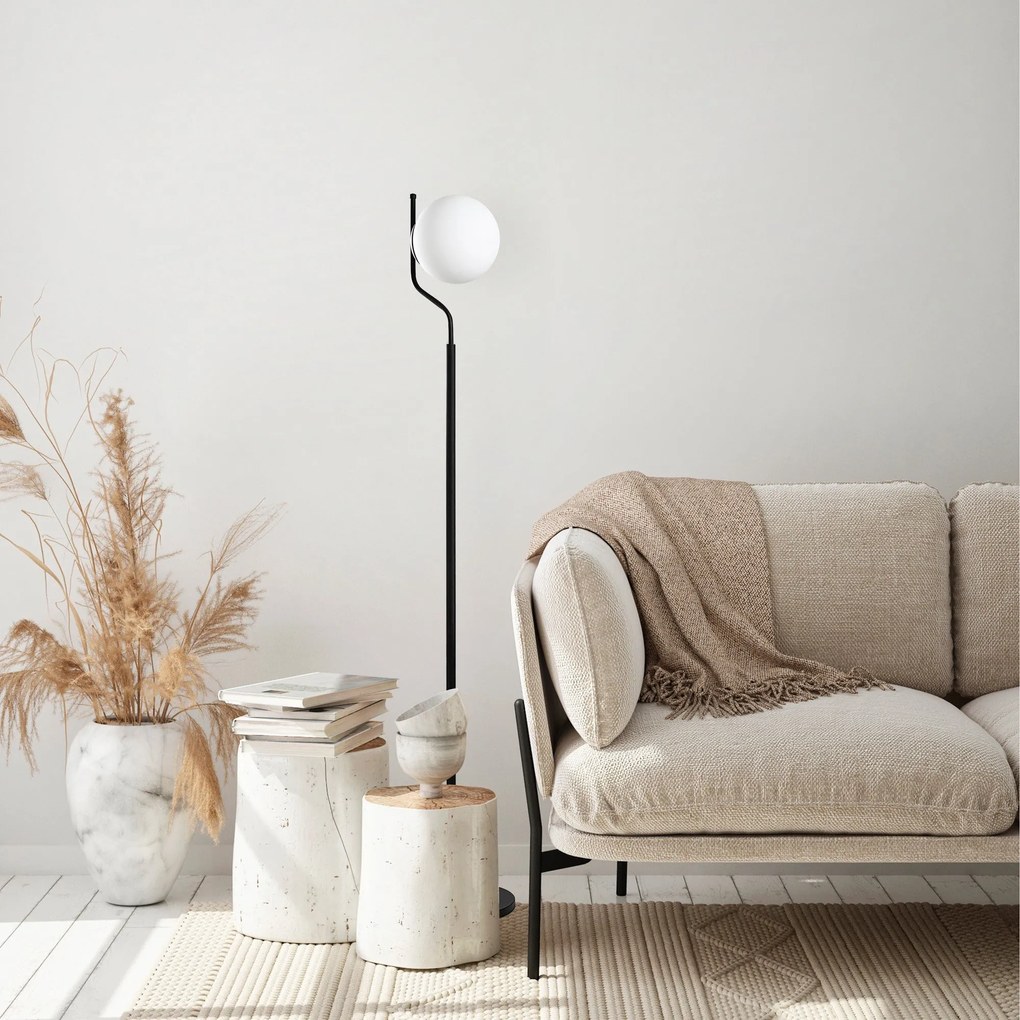 Candeeiro de Pé Tulip – Preto – 30 x 30 x 168 cm