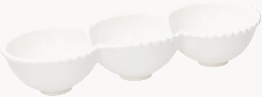 Tabuleiros de servir em porcelana Pearl, conjunto de 6