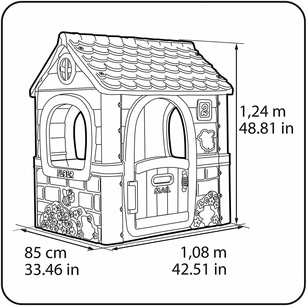 CASA BRINCAR FANTASY HOUSE FEBER ROSA